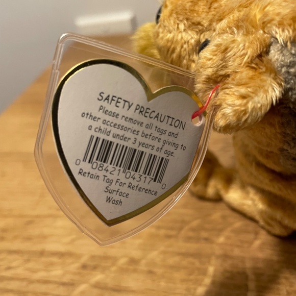 Ty Beanie Babies Whiskers Dog Brown 2000 – New Tag Protector VINTAGE - Picture 4 of 8